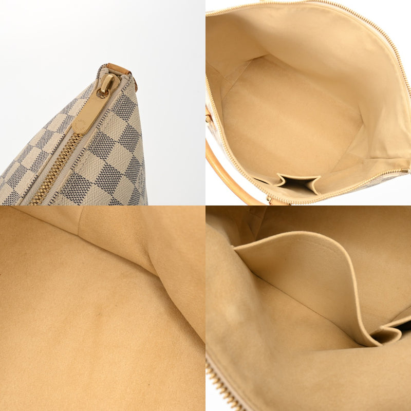 LOUIS VUITTON ルイヴィトン ダミエアズール サレヤ MM ホワイト N51185 レディース ダミエキャンバス トートバッグ ABランク 中古 銀蔵