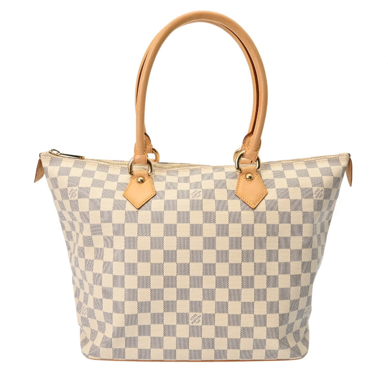 LOUIS VUITTON ルイヴィトン ダミエアズール サレヤ MM ホワイト N51185 レディース ダミエキャンバス トートバッグ ABランク 中古 銀蔵