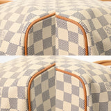LOUIS VUITTON ルイヴィトン ダミエアズール サレヤ MM ホワイト N51185 レディース ダミエキャンバス トートバッグ ABランク 中古 銀蔵
