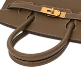 HERMES エルメス バーキン 30 エトゥープ C刻印(2018年頃) レディース ヴォーエプソン ハンドバッグ Aランク 中古 銀蔵