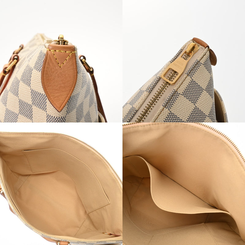 LOUIS VUITTON ルイヴィトン ダミエアズール トータリー MM ホワイト N41279 レディース ダミエキャンバス トートバッグ Bランク 中古 銀蔵