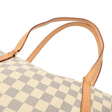 LOUIS VUITTON ルイヴィトン ダミエアズール トータリー MM ホワイト N41279 レディース ダミエキャンバス トートバッグ Bランク 中古 銀蔵