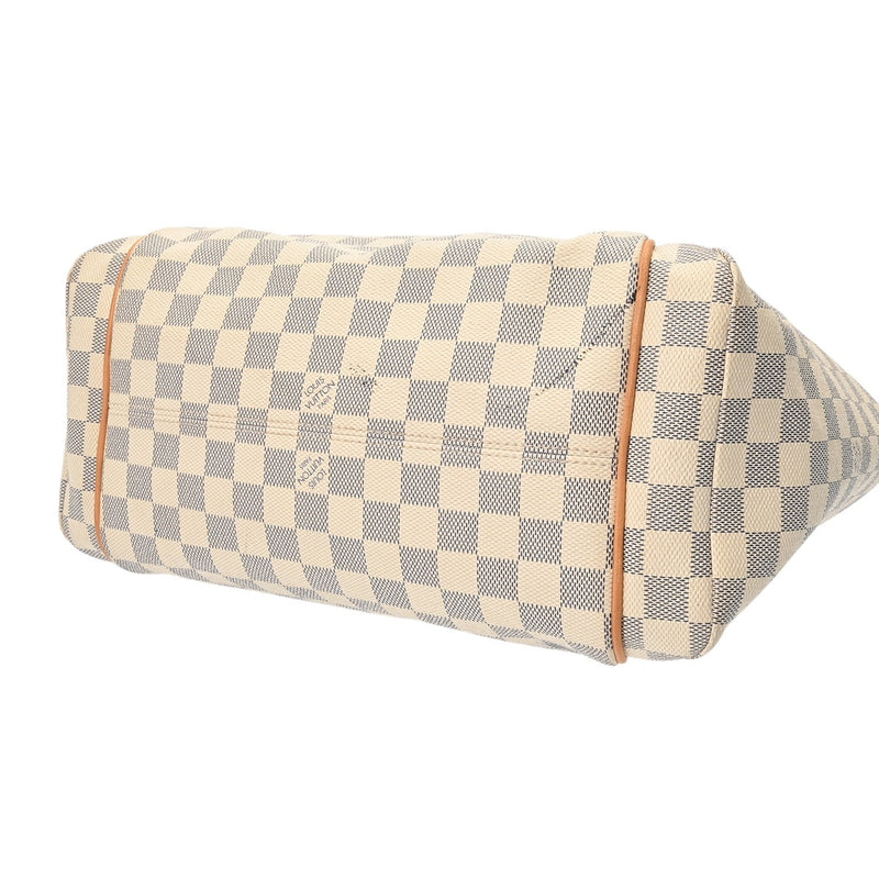 LOUIS VUITTON ルイヴィトン ダミエアズール トータリー MM ホワイト N41279 レディース ダミエキャンバス トートバッグ Bランク 中古 銀蔵