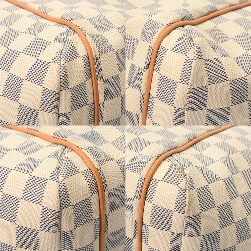 LOUIS VUITTON ルイヴィトン ダミエアズール トータリー MM ホワイト N41279 レディース ダミエキャンバス トートバッグ Bランク 中古 銀蔵