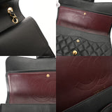 CHANEL シャネル マトラッセ チェーンショルダー 30cm Wフラップ ブラック A58600 レディース キャビアスキン ショルダーバッグ Aランク 中古 銀蔵