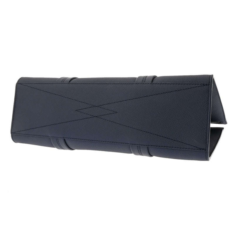 LOUIS VUITTON ルイヴィトン LV アエログラム テイクオフトート ネイビー M21542 メンズ グレインカーフレザー トートバッグ Aランク 中古 銀蔵