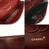 CHANEL シャネル マトラッセ Wフラップ チェーンショルダー 25cm ブラック A01112 レディース ラムスキン ショルダーバッグ ABランク 中古 銀蔵