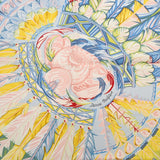 HERMES エルメス カレ90 DANSE PACIFIQUE ブルー/マルチ レディース シルク100％ スカーフ Aランク 中古 銀蔵