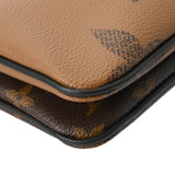 LOUIS VUITTON ルイヴィトン モノグラムジャイアント リバース ポシェットドゥーブルジップ ブラウン M69203 レディース モノグラムキャンバス ショルダーバッグ Aランク 中古 銀蔵