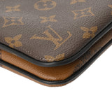 LOUIS VUITTON ルイヴィトン モノグラムジャイアント リバース ポシェットドゥーブルジップ ブラウン M69203 レディース モノグラムキャンバス ショルダーバッグ Aランク 中古 銀蔵