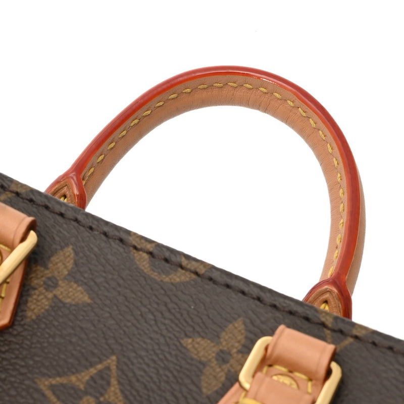 LOUIS VUITTON ルイヴィトン モノグラム プティット サックプラ 旧型 2WAY ブラウン M69442 レディース モノグラムキャンバス ハンドバッグ Aランク 中古 銀蔵