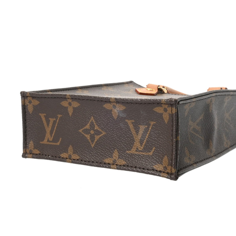 LOUIS VUITTON ルイヴィトン モノグラム プティット サックプラ 旧型 2WAY ブラウン M69442 レディース モノグラムキャンバス ハンドバッグ Aランク 中古 銀蔵