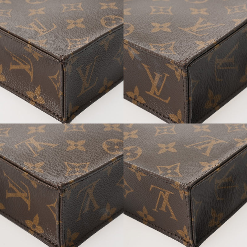 LOUIS VUITTON ルイヴィトン モノグラム プティット サックプラ 旧型 2WAY ブラウン M69442 レディース モノグラムキャンバス ハンドバッグ Aランク 中古 銀蔵