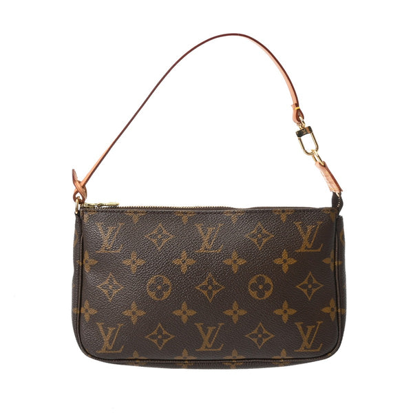 LOUIS VUITTON ルイヴィトン モノグラム ポシェット アクセソワール ブラウン M51980 レディース モノグラムキャンバス アクセサリーポーチ ABランク 中古 銀蔵