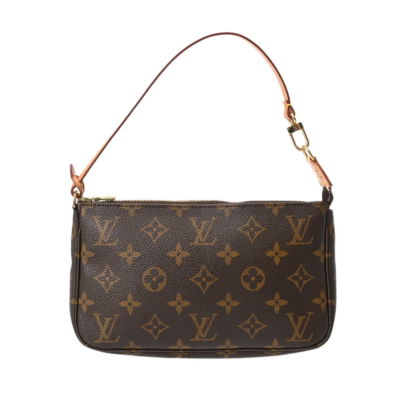 LOUIS VUITTON ルイヴィトン モノグラム ポシェット アクセソワール ブラウン M51980 レディース モノグラムキャンバス アクセサリーポーチ ABランク 中古 銀蔵
