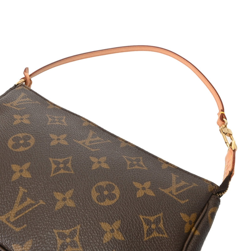 LOUIS VUITTON ルイヴィトン モノグラム ポシェット アクセソワール ブラウン M51980 レディース モノグラムキャンバス アクセサリーポーチ ABランク 中古 銀蔵
