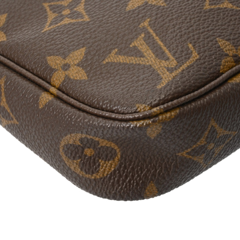 LOUIS VUITTON ルイヴィトン モノグラム ポシェット アクセソワール ブラウン M51980 レディース モノグラムキャンバス アクセサリーポーチ ABランク 中古 銀蔵