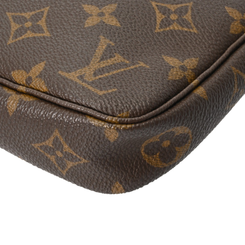 LOUIS VUITTON ルイヴィトン モノグラム ポシェット アクセソワール ブラウン M51980 レディース モノグラムキャンバス アクセサリーポーチ ABランク 中古 銀蔵