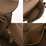 HERMES エルメス ケリー 28 内縫い エトゥープ A刻印(2017年頃) レディース トゴ ハンドバッグ Aランク 中古 銀蔵