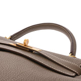 HERMES エルメス ケリー 28 内縫い エトゥープ A刻印(2017年頃) レディース トゴ ハンドバッグ Aランク 中古 銀蔵