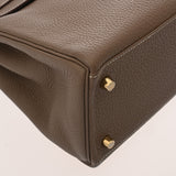 HERMES エルメス ケリー 28 内縫い エトゥープ A刻印(2017年頃) レディース トゴ ハンドバッグ Aランク 中古 銀蔵