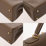 HERMES エルメス ケリー 28 内縫い エトゥープ A刻印(2017年頃) レディース トゴ ハンドバッグ Aランク 中古 銀蔵