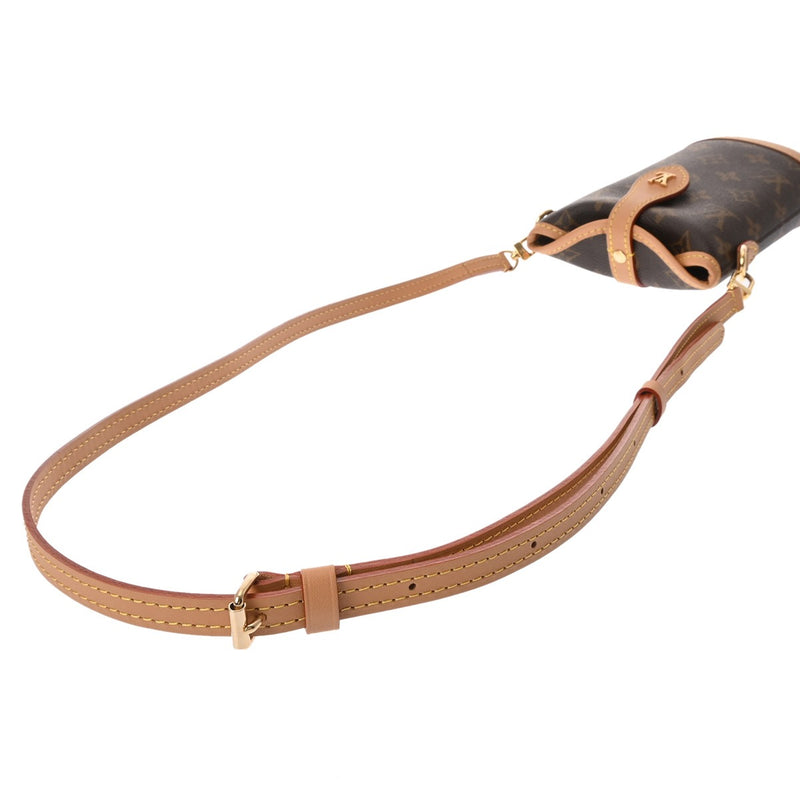 LOUIS VUITTON ルイヴィトン モノグラム フォールドミー ブラウン M80874 レディース モノグラムキャンバス ポーチ Aランク 中古 銀蔵