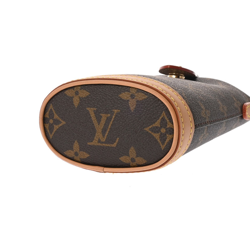 LOUIS VUITTON ルイヴィトン モノグラム フォールドミー ブラウン M80874 レディース モノグラムキャンバス ポーチ Aランク 中古 銀蔵