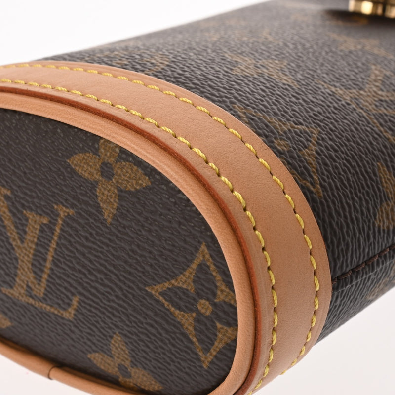 LOUIS VUITTON ルイヴィトン モノグラム フォールドミー ブラウン M80874 レディース モノグラムキャンバス ポーチ Aランク 中古 銀蔵