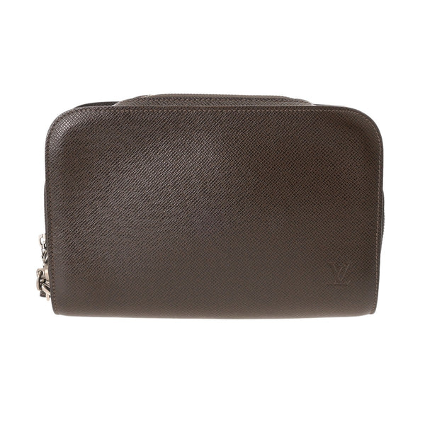 LOUIS VUITTON ルイヴィトン タイガ バイカル グリズリ M30188 メンズ レザー セカンドバッグ Bランク 中古 銀蔵