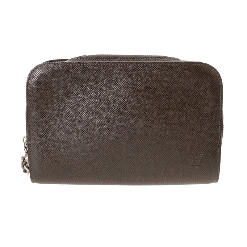 LOUIS VUITTON ルイヴィトン タイガ バイカル グリズリ M30188 メンズ レザー セカンドバッグ Bランク 中古 銀蔵