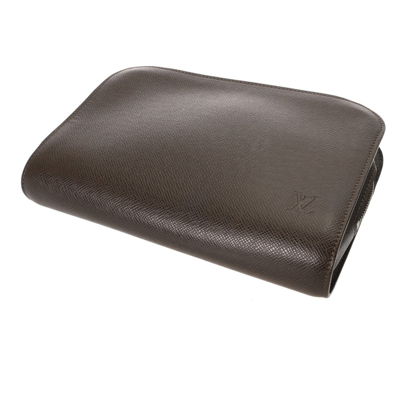 LOUIS VUITTON ルイヴィトン タイガ バイカル グリズリ M30188 メンズ レザー セカンドバッグ Bランク 中古 銀蔵