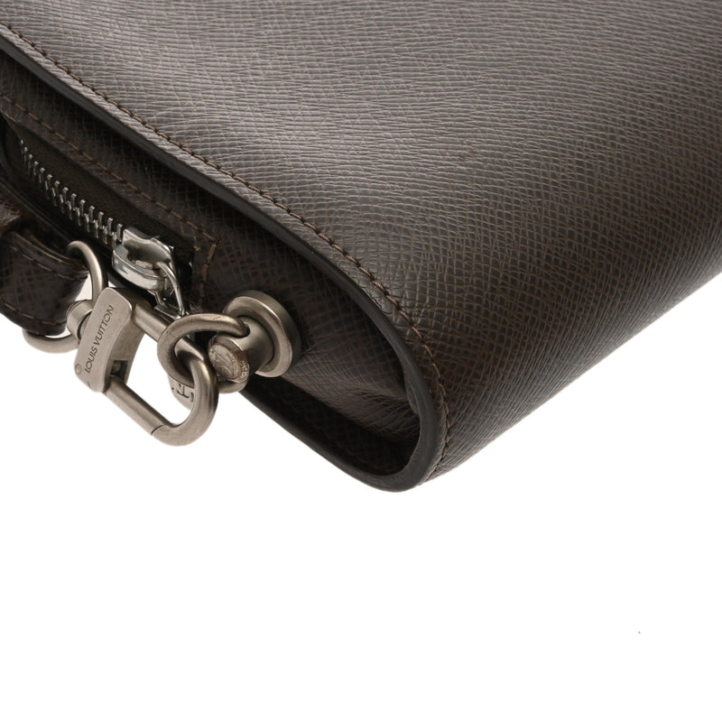 LOUIS VUITTON ルイヴィトン タイガ バイカル グリズリ M30188 メンズ レザー セカンドバッグ Bランク 中古 銀蔵