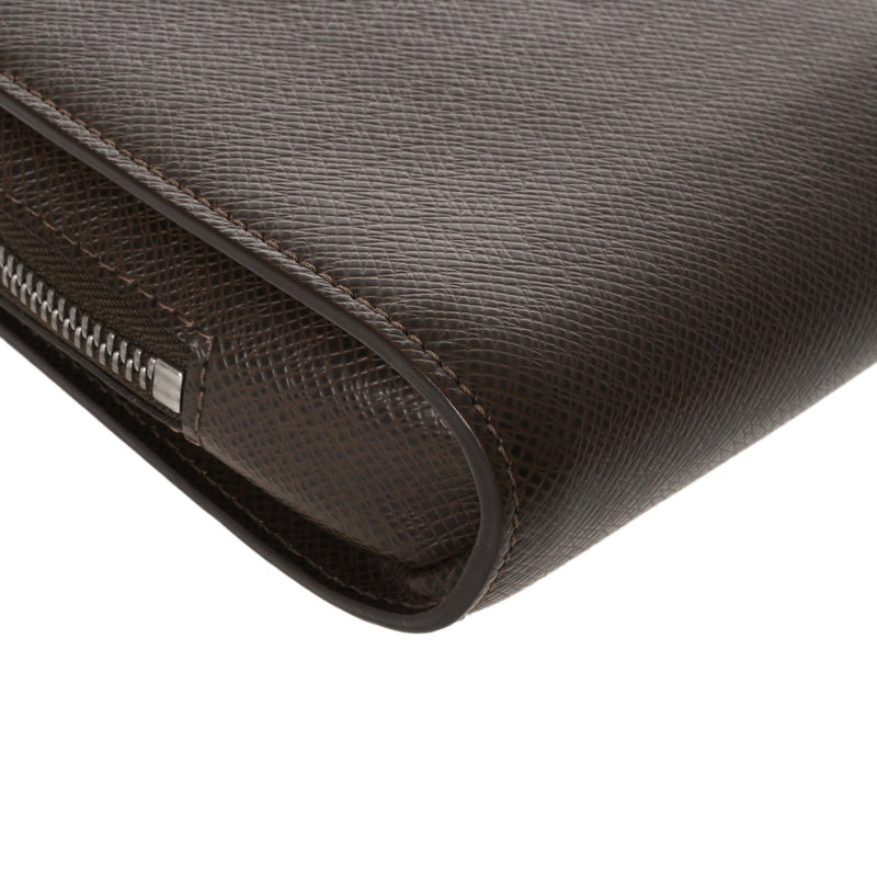 LOUIS VUITTON ルイヴィトン タイガ バイカル グリズリ M30188 メンズ レザー セカンドバッグ Bランク 中古 銀蔵