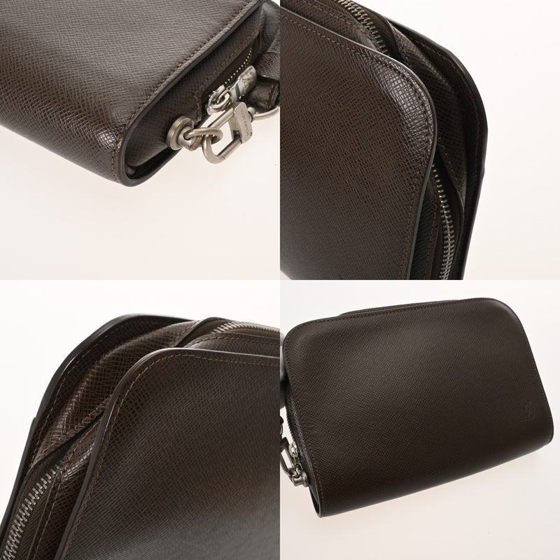 LOUIS VUITTON ルイヴィトン タイガ バイカル グリズリ M30188 メンズ レザー セカンドバッグ Bランク 中古 銀蔵