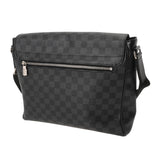 LOUIS VUITTON ルイヴィトン ダミエグラフィット ディストリクト MM NM ブラック/グレー N41029 メンズ ダミエキャンバス ショルダーバッグ ABランク 中古 銀蔵