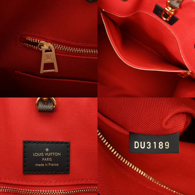 LOUIS VUITTON ルイヴィトン モノグラムジャイアント オンザゴー GM 2WAYトート ブラウン M45320 ユニセックス モノグラムキャンバス ハンドバッグ Aランク 中古 銀蔵