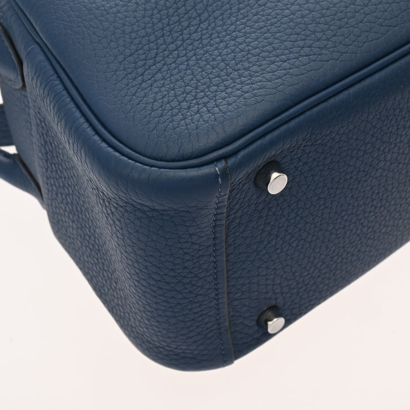 HERMES エルメス リンディ ミニ ディープブルー D刻印(2019年頃) レディース トリヨンクレマンス 2WAYバッグ Aランク 中古 銀蔵