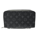 LOUIS VUITTON ルイヴィトン モノグラムエクリプス ジッピー XL トラベルケース 黒/グレー M61698 メンズ モノグラムキャンバス 長財布 ABランク 中古 銀蔵