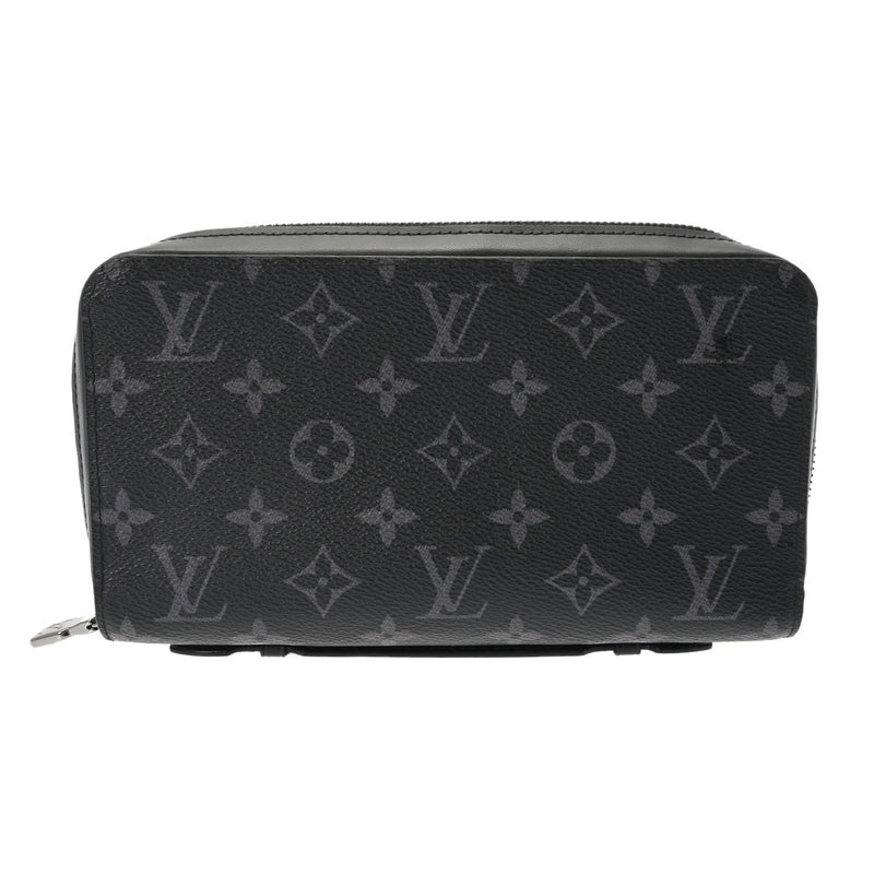 LOUIS VUITTON ルイヴィトン モノグラムエクリプス ジッピー XL トラベルケース 黒/グレー M61698 メンズ モノグラムキャンバス 長財布 ABランク 中古 銀蔵