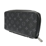 LOUIS VUITTON ルイヴィトン モノグラムエクリプス ジッピー XL トラベルケース 黒/グレー M61698 メンズ モノグラムキャンバス 長財布 ABランク 中古 銀蔵