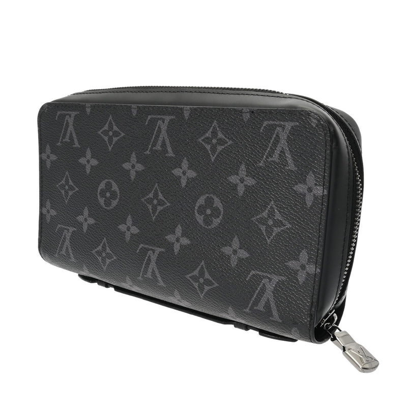 LOUIS VUITTON ルイヴィトン モノグラムエクリプス ジッピー XL トラベルケース 黒/グレー M61698 メンズ モノグラムキャンバス 長財布 ABランク 中古 銀蔵