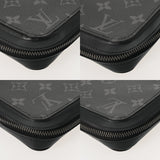 LOUIS VUITTON ルイヴィトン モノグラムエクリプス ジッピー XL トラベルケース 黒/グレー M61698 メンズ モノグラムキャンバス 長財布 ABランク 中古 銀蔵