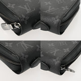 LOUIS VUITTON ルイヴィトン モノグラムエクリプス ジッピー XL トラベルケース 黒/グレー M61698 メンズ モノグラムキャンバス 長財布 ABランク 中古 銀蔵