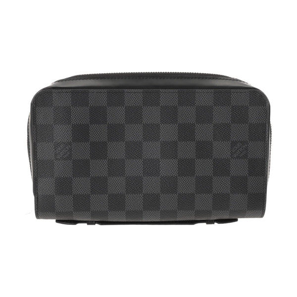 LOUIS VUITTON ルイヴィトン ダミエグラフィット ジッピー XL 黒/グレー N41503 メンズ ダミエキャンバス 長財布 Aランク 中古 銀蔵