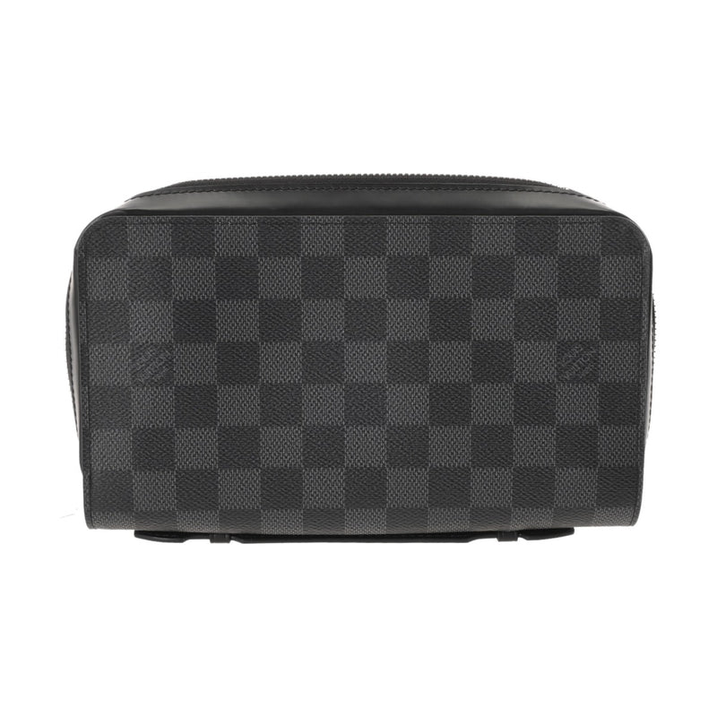LOUIS VUITTON ルイヴィトン ダミエグラフィット ジッピー XL 黒/グレー N41503 メンズ ダミエキャンバス 長財布 Aランク 中古 銀蔵