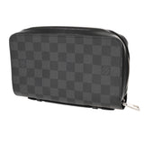 LOUIS VUITTON ルイヴィトン ダミエグラフィット ジッピー XL 黒/グレー N41503 メンズ ダミエキャンバス 長財布 Aランク 中古 銀蔵