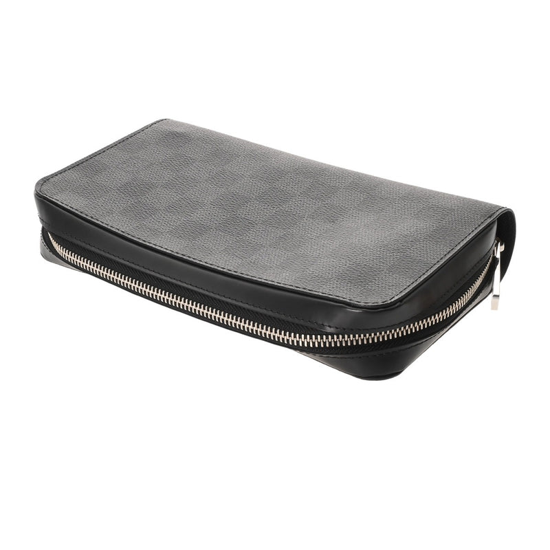 LOUIS VUITTON ルイヴィトン ダミエグラフィット ジッピー XL 黒/グレー N41503 メンズ ダミエキャンバス 長財布 Aランク 中古 銀蔵