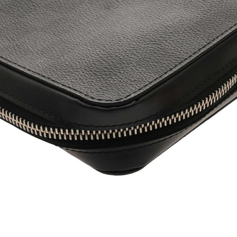 LOUIS VUITTON ルイヴィトン ダミエグラフィット ジッピー XL 黒/グレー N41503 メンズ ダミエキャンバス 長財布 Aランク 中古 銀蔵