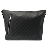 LOUIS VUITTON ルイヴィトン ダミエグラフィット ミック MM ブラック N41106 メンズ ダミエキャンバス ショルダーバッグ ABランク 中古 銀蔵